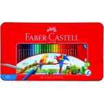 Faber 60色鐵盒水溶木顏色